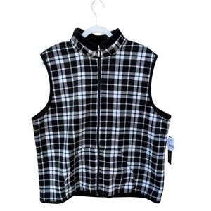 Hasting & Smith Plush Black Fleece Vest